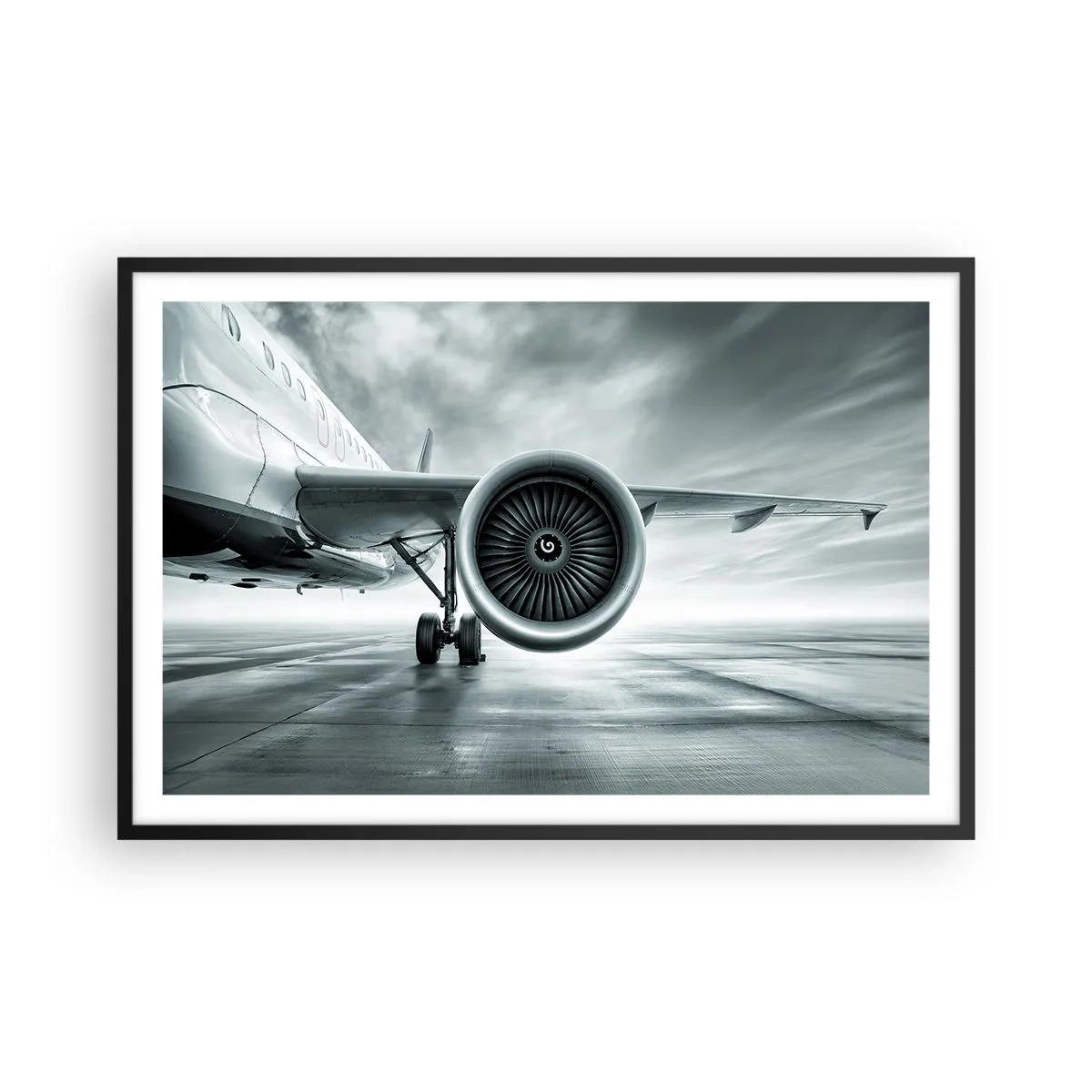 Plakat i sort ramme - Der er kraft! - 91x61 cm