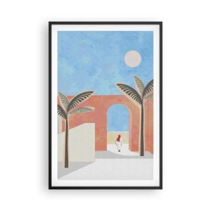 Plakat i sort ramme - En arabisk dag - 61x91 cm