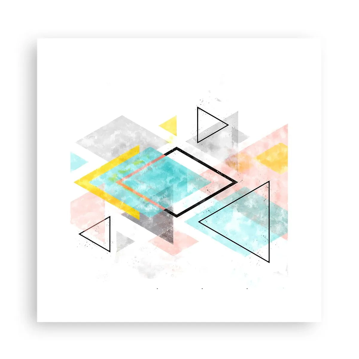 Plakat - Geometrisk leg - 30x30 cm
