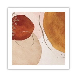 Plakat - Rundhed og bevægelse - 50x50 cm