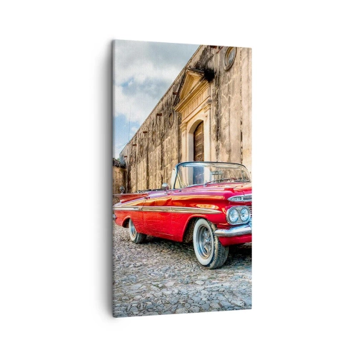 Lærredstryk - Billede på lærred - Cubanske følelser - 45x80 cm