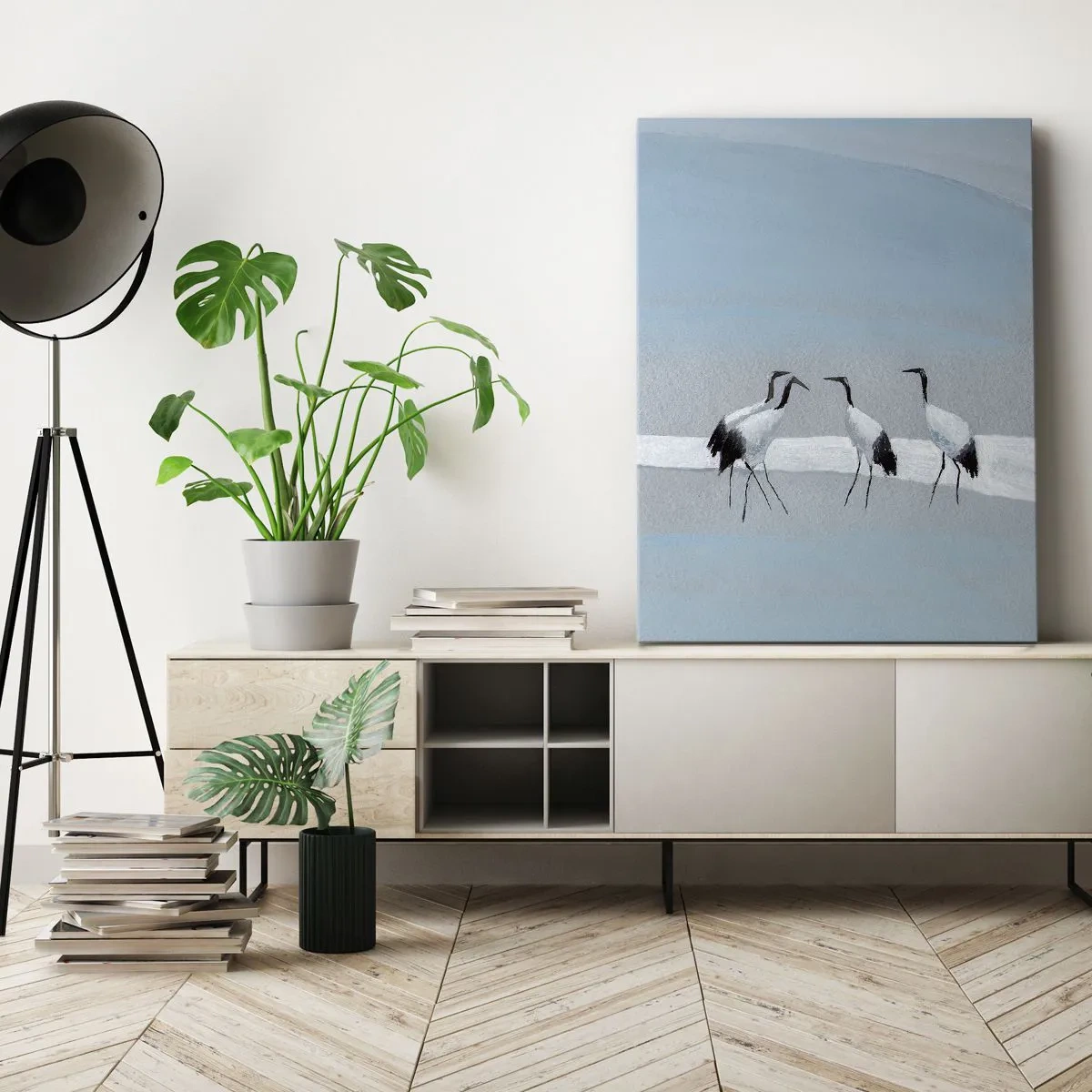 Lærredstryk - Billede på lærred - Efter en varm dag - 45x80 cm