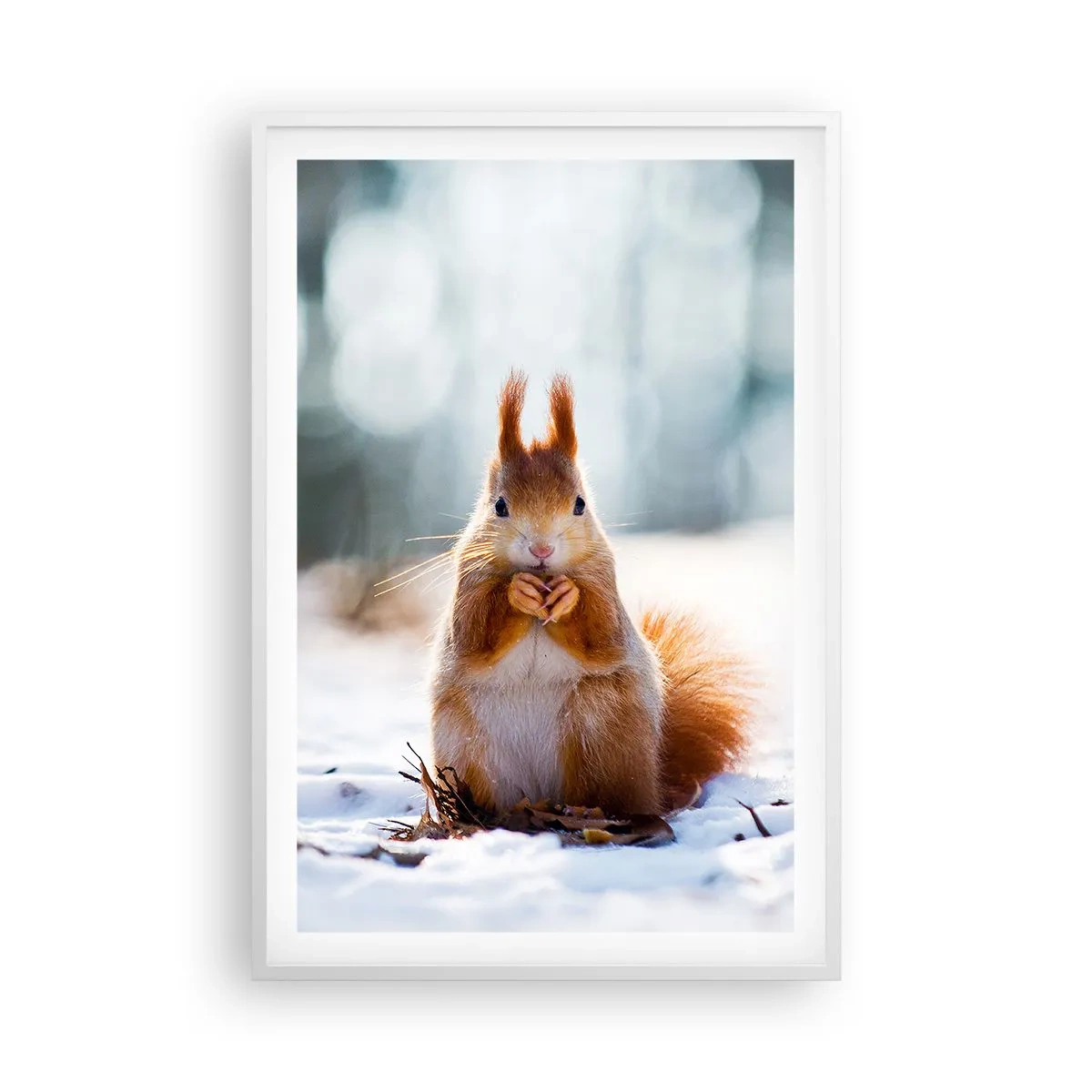 Plakat i hvid ramme - Og hvad kigger du på? - 61x91 cm