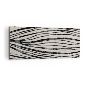 Lærredstryk - Billede på lærred - Et spild af linjer - 120x50 cm