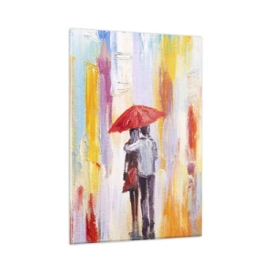 Billede på glas - Lad det regne  mere - 80x120 cm