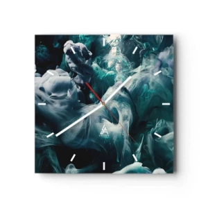 Vægur, Uret - Farvebevægelse - 40x40 cm