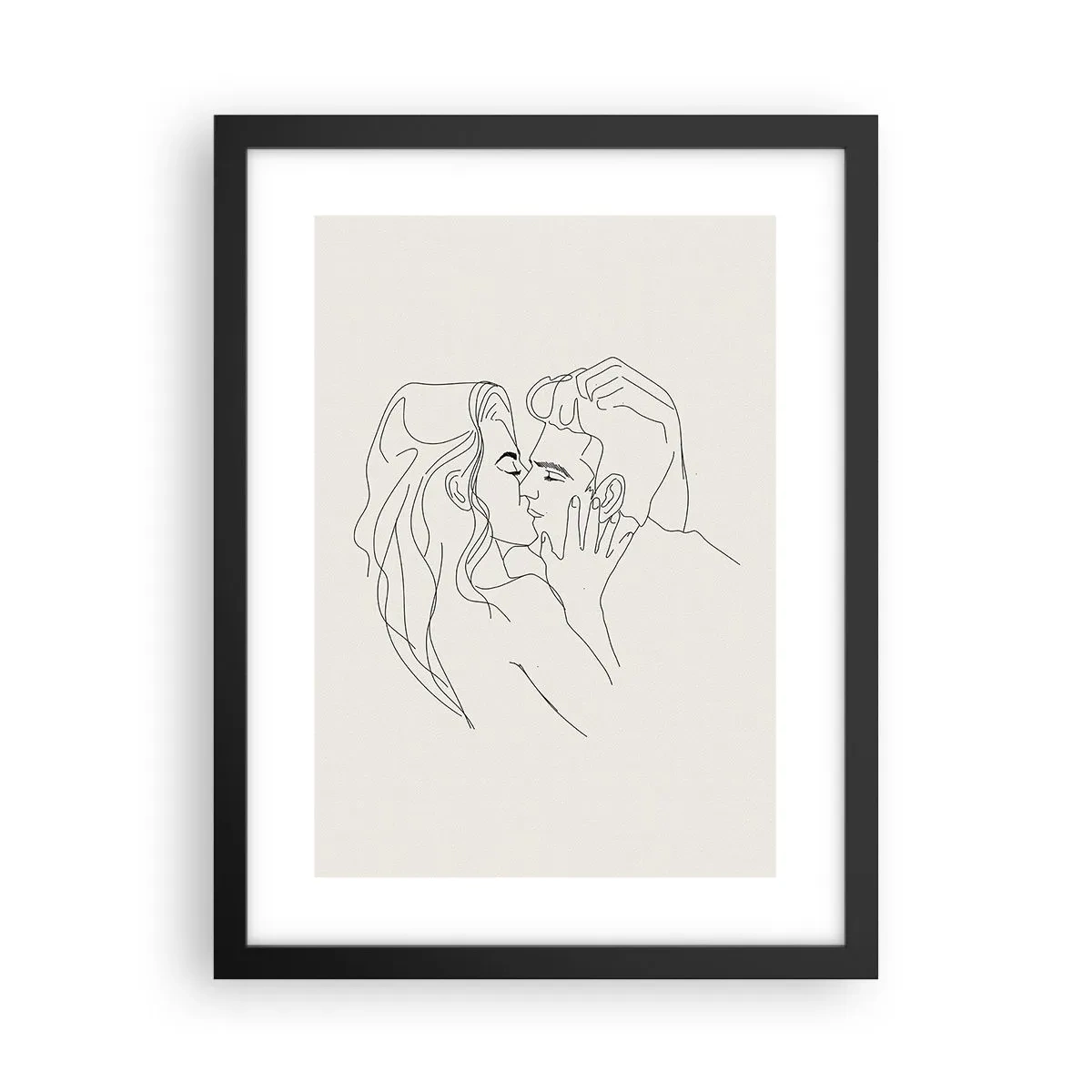 Plakat i sort ramme - Forviklet i følelser - 30x40 cm