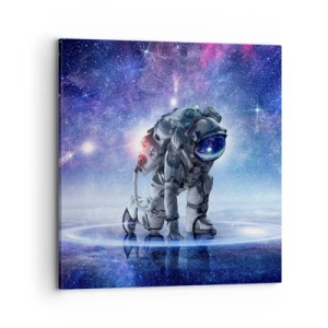 Lærredstryk - Billede på lærred - Den stjerneklare himmel over mig - 70x70 cm
