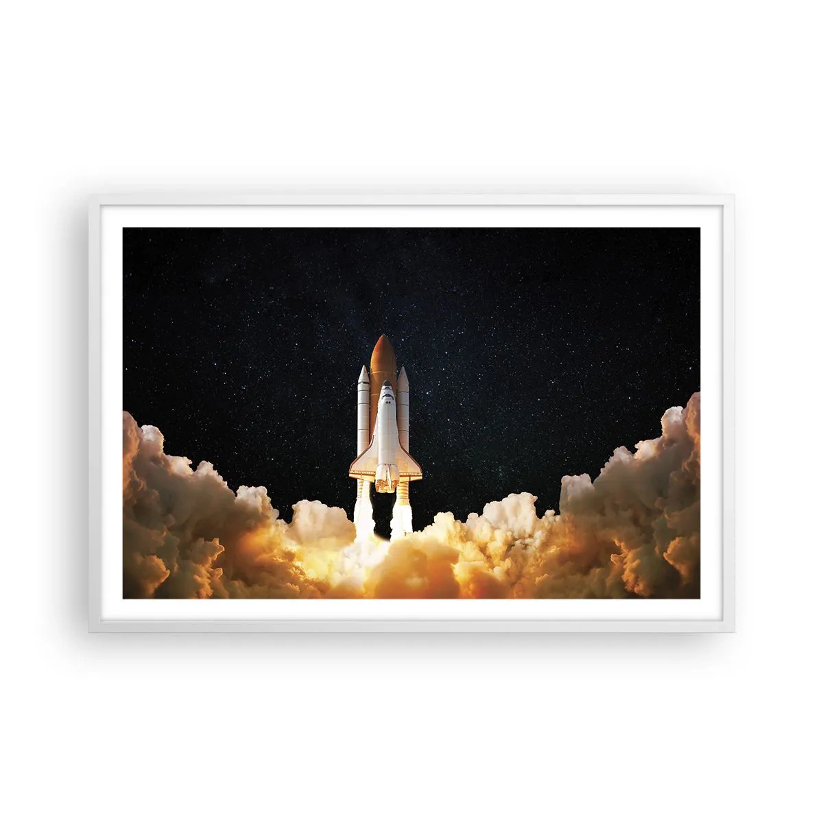 Plakat i hvid ramme - Ad astra! - 91x61 cm
