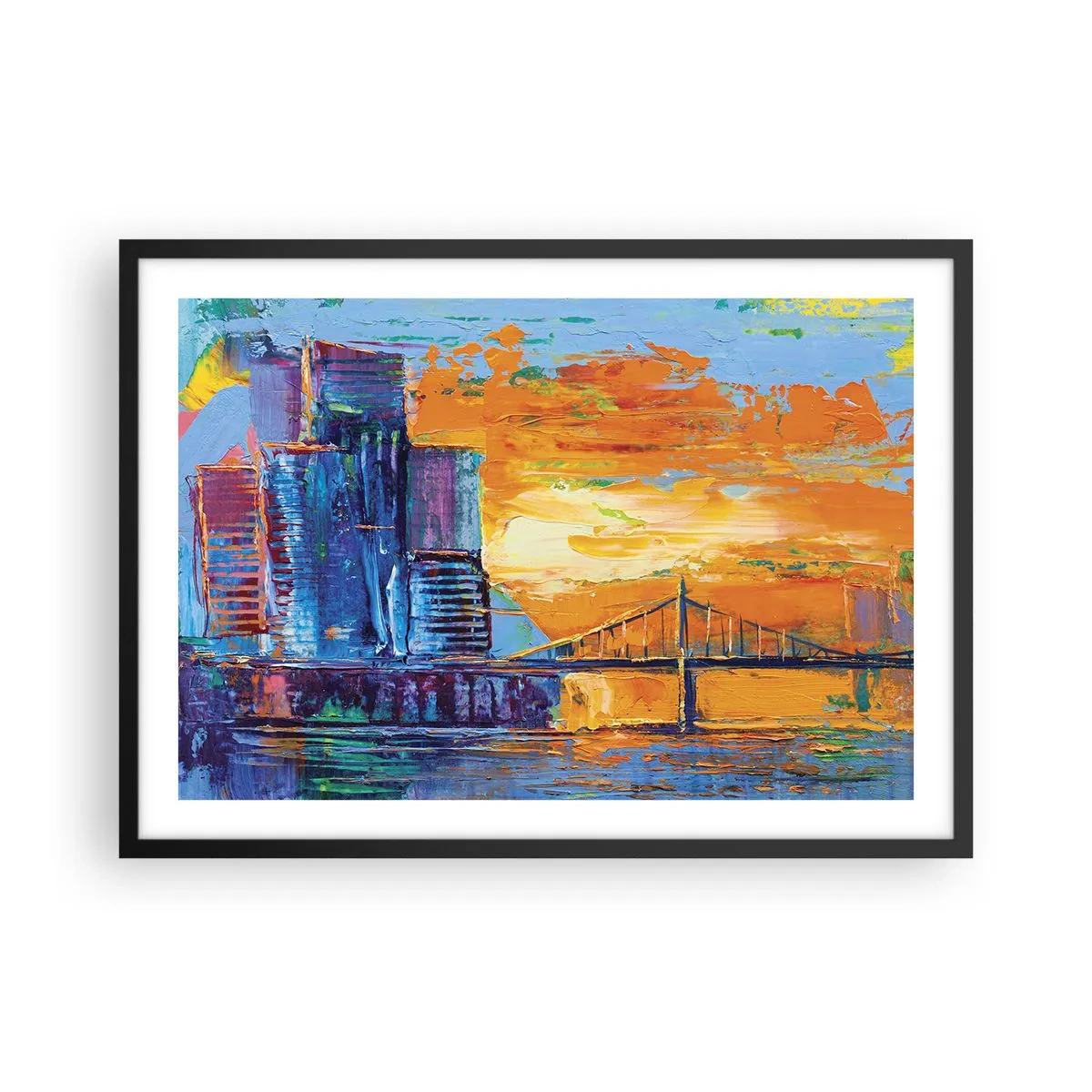 Plakat i sort ramme - Kultur og natur - 70x50 cm
