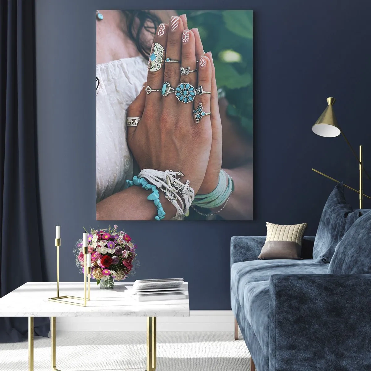 Billede på glas - Velkommen til værens centrum - 80x120 cm