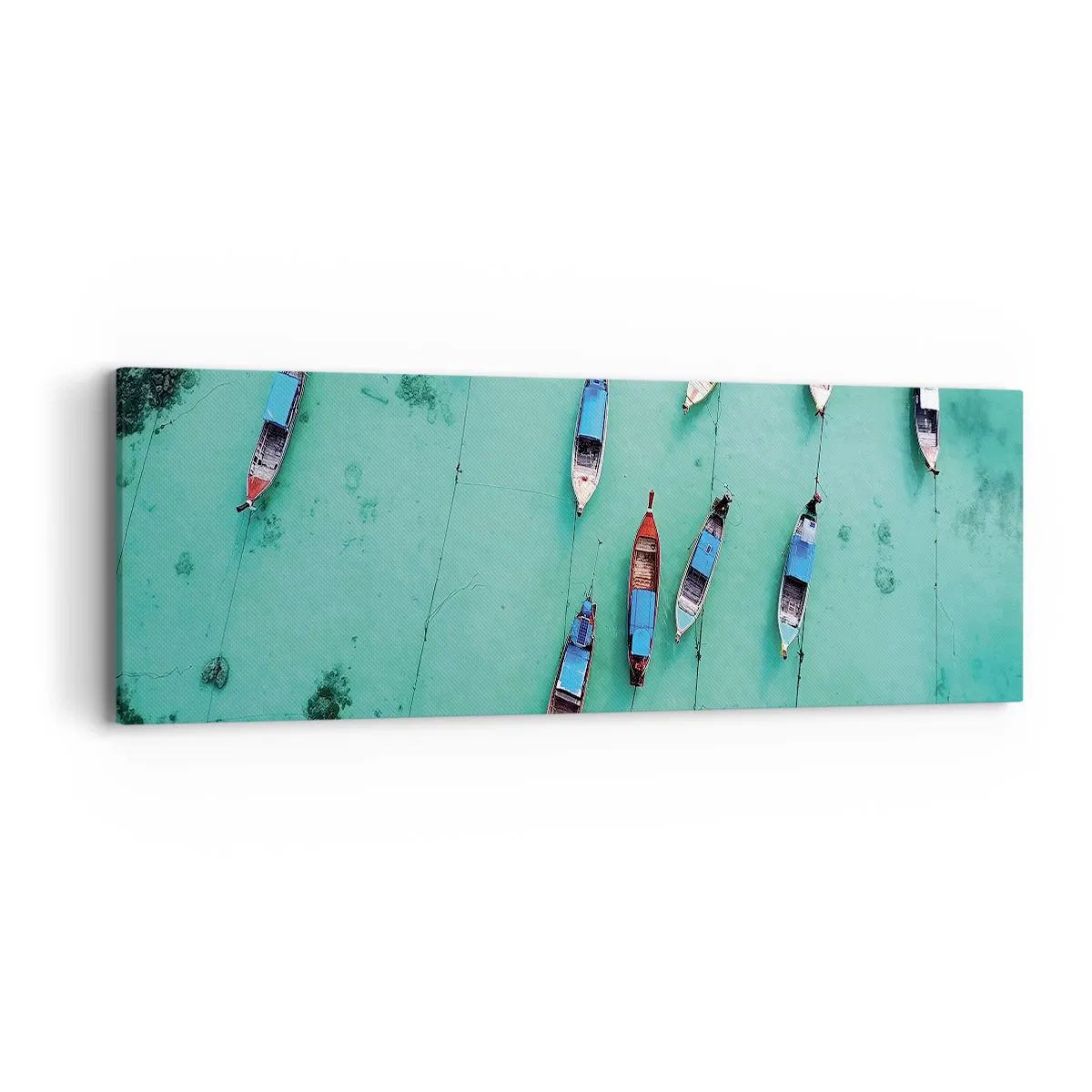 Lærredstryk - Billede på lærred - I glædelig forventning - 90x30 cm