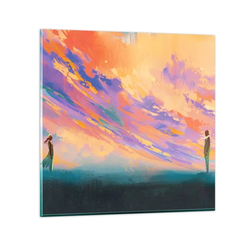 Billede på glas - Tiltrækningskraft - 30x30 cm