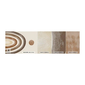 Prøve Fototapet Premium Canvas - I en galakse langt, langt væk - Abstraktion, Stykke, Design - 100x30 cm