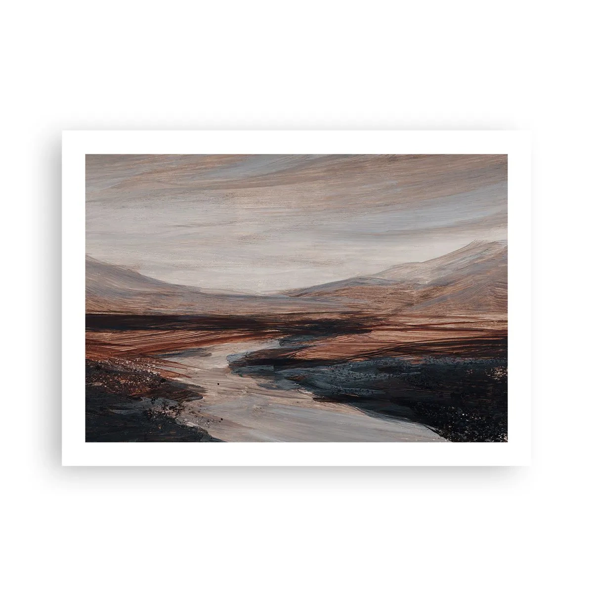 Plakat -  Fredfyldt dal - 70x50 cm