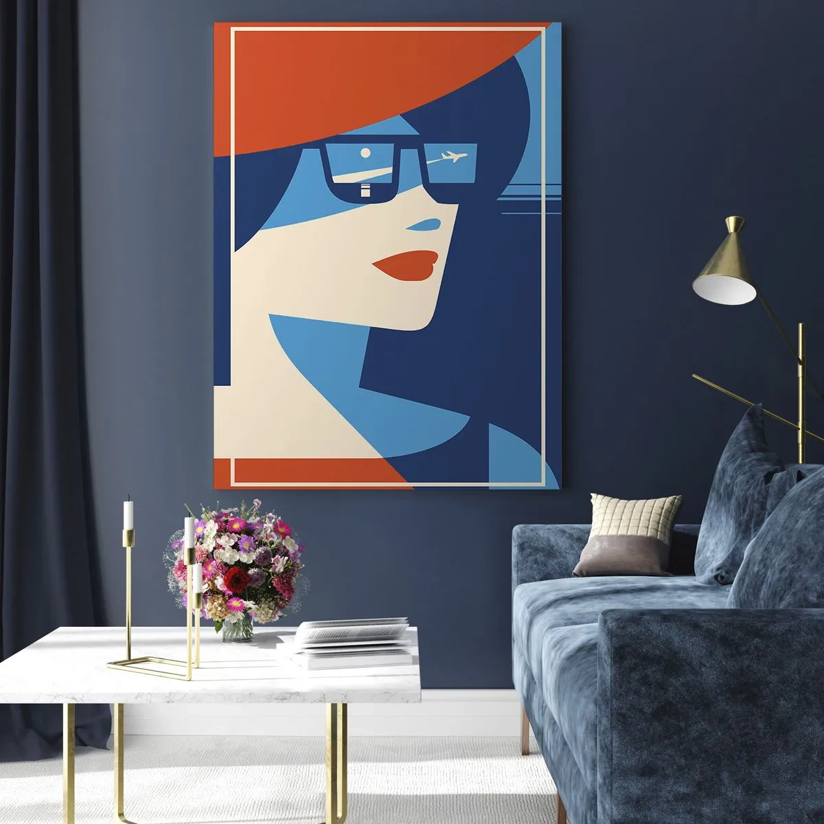 Billede på glas - Ferie rejse - 80x120 cm