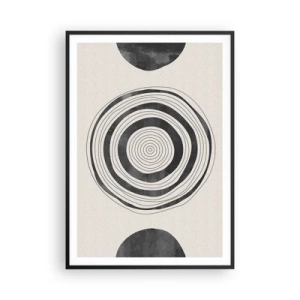 Plakat i sort ramme - Det vigtige er det, der er imellem - 70x100 cm