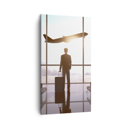 Lærredstryk - Billede på lærred - Du har tid, sæt farten ned - 45x80 cm