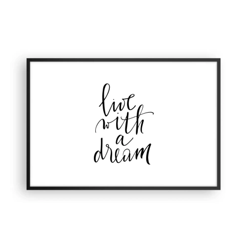 Plakat i sort ramme - Of course - 91x61 cm