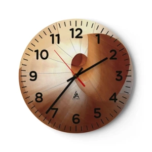 Vægur, Uret - Arkitektonisk serpentin - 40x40 cm