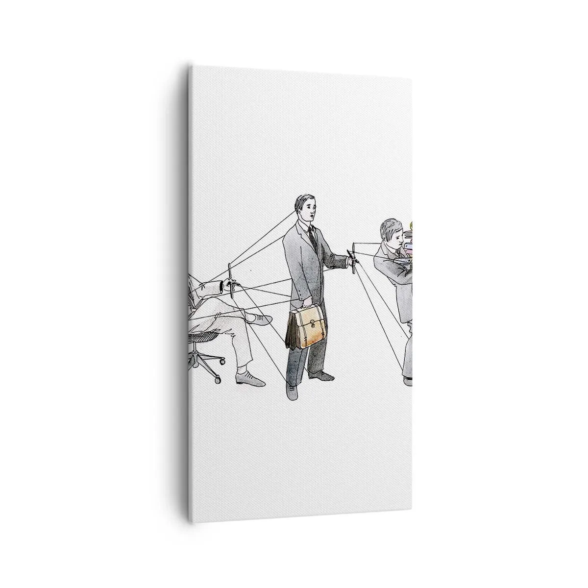 Lærredstryk - Billede på lærred - Enhver har sin herre - 55x100 cm