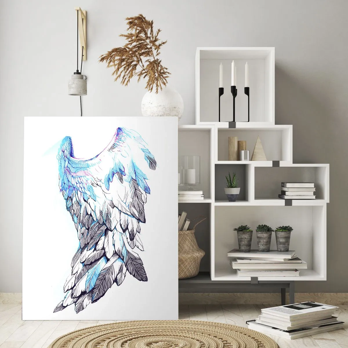 Billede på glas - Jeg har brug for vinger - 70x100 cm