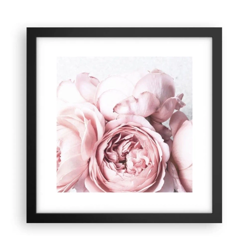 Plakat i sort ramme - For de romantiske - 30x30 cm