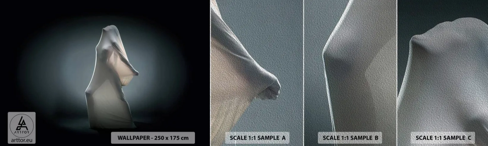 Prøve Fototapet Premium Sand - Skjulte begær - Kvinde, Dans, Stykke - 100x30 cm