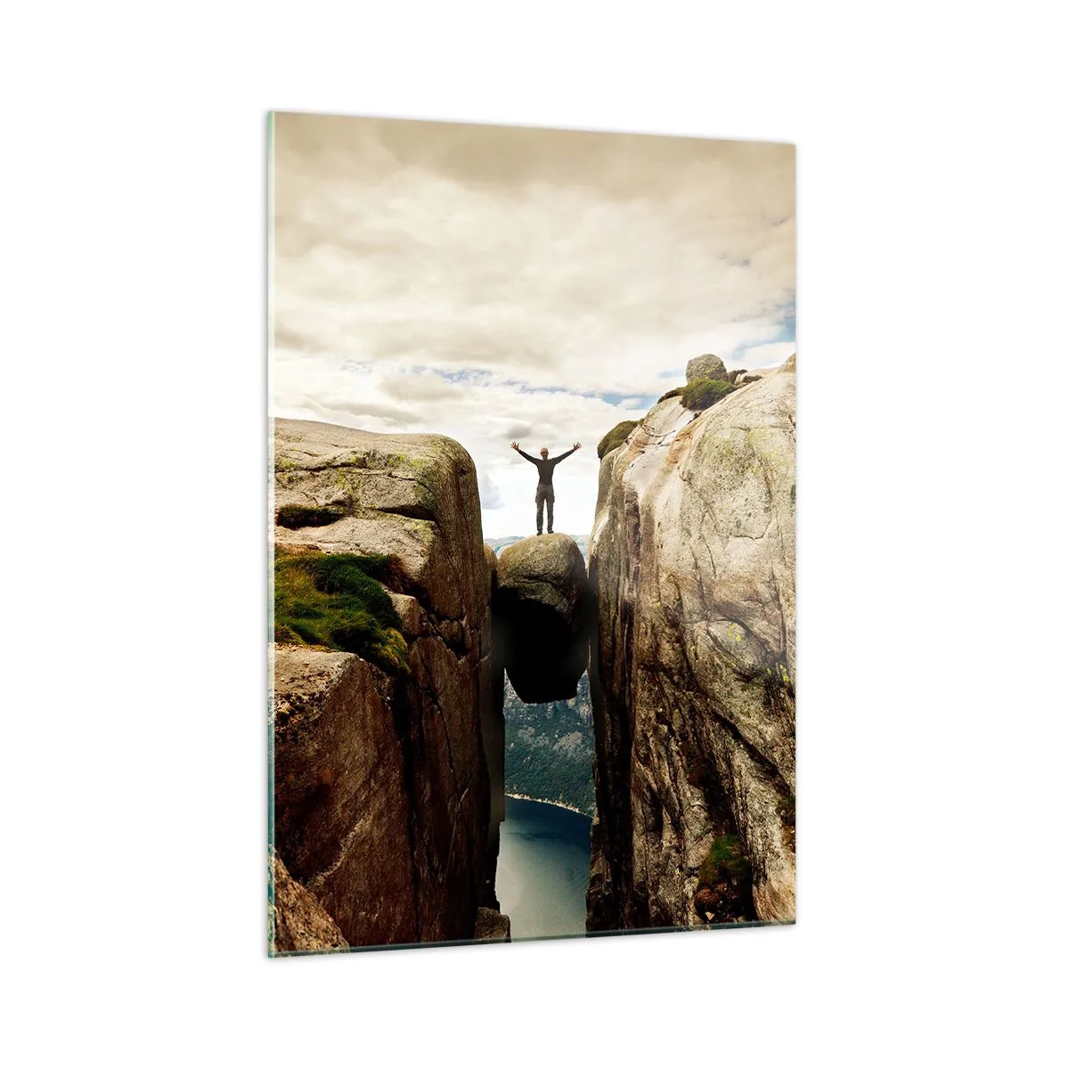 Billede på glas - Hvordan har jeg det! - 50x70 cm