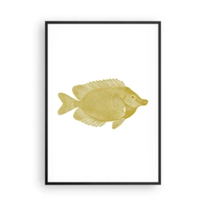 Plakat i sort ramme - Fisk og det er det - 70x100 cm