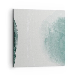 Lærredstryk - Billede på lærred - Et møde med tåge - 70x70 cm