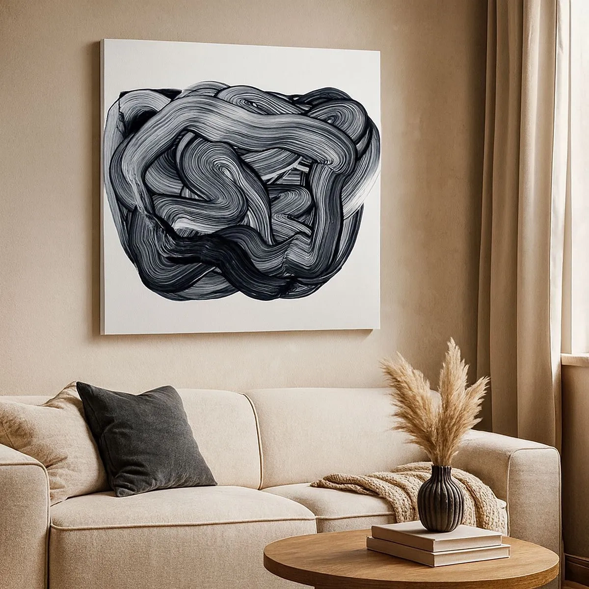 Lærredstryk - Billede på lærred - Så enkelt er det ikke - 30x30 cm