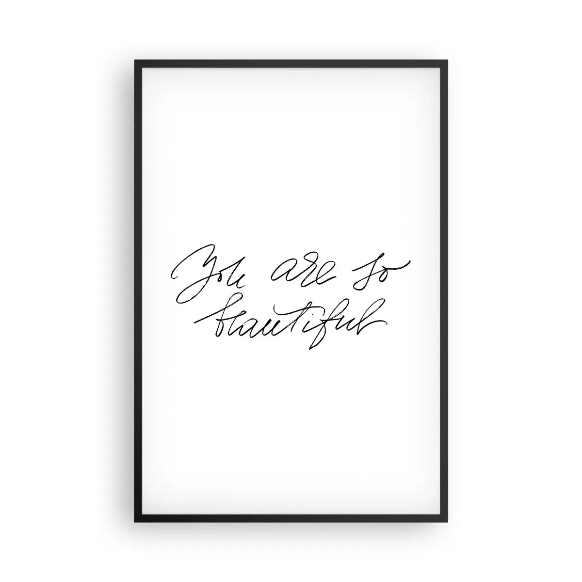 Plakat i sort ramme - Virkelig, tro... - 61x91 cm