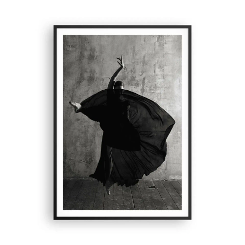 Plakat i sort ramme - Passioneret bælte - 70x100 cm