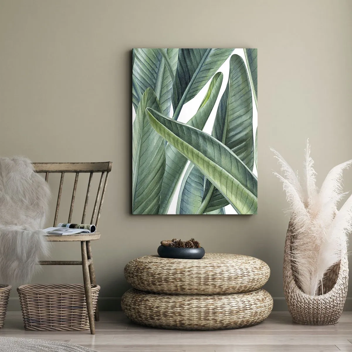 Lærredstryk - Billede på lærred - Det grønne i sig selv - 50x70 cm
