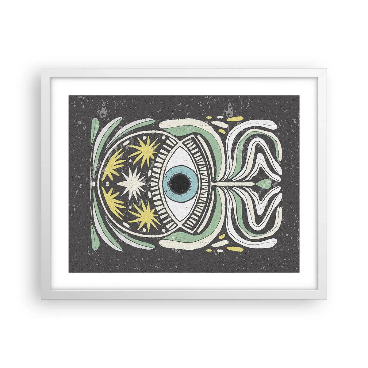 Plakat i hvid ramme - Stammeritualer - 50x40 cm