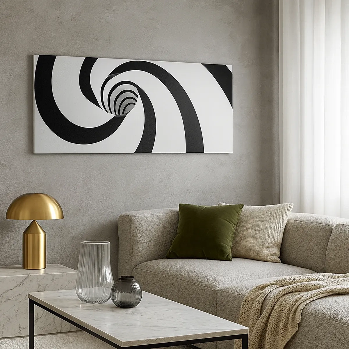 Lærredstryk - Billede på lærred - Overgiver du dig til vortexen? - 30x30 cm