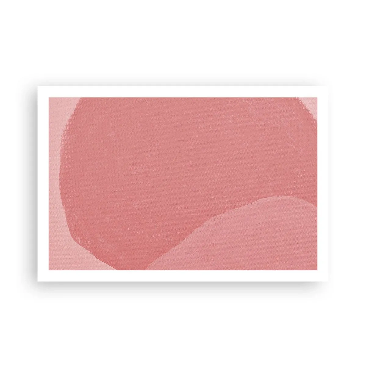 Plakat - Organisk komposition i pink - 91x61 cm