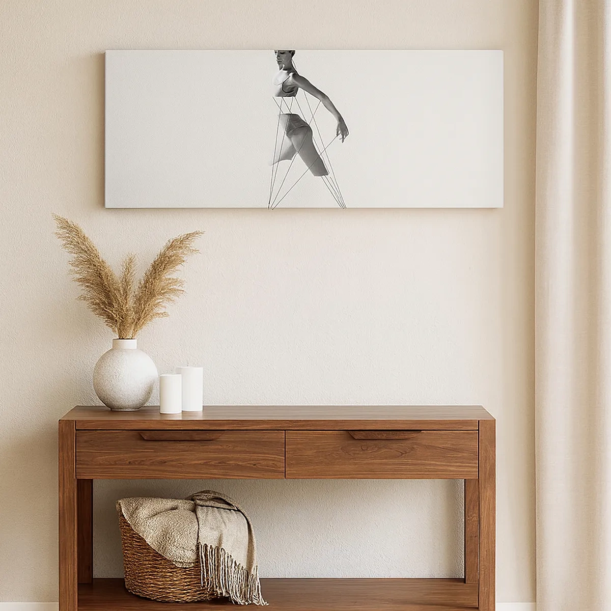 Lærredstryk - Billede på lærred - I verdens teater - 30x30 cm