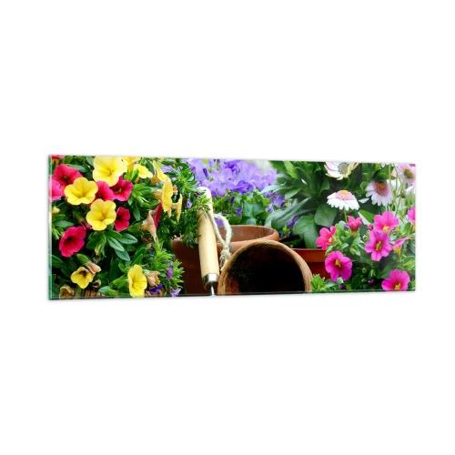 Billede på glas - Zosias have - 90x30 cm