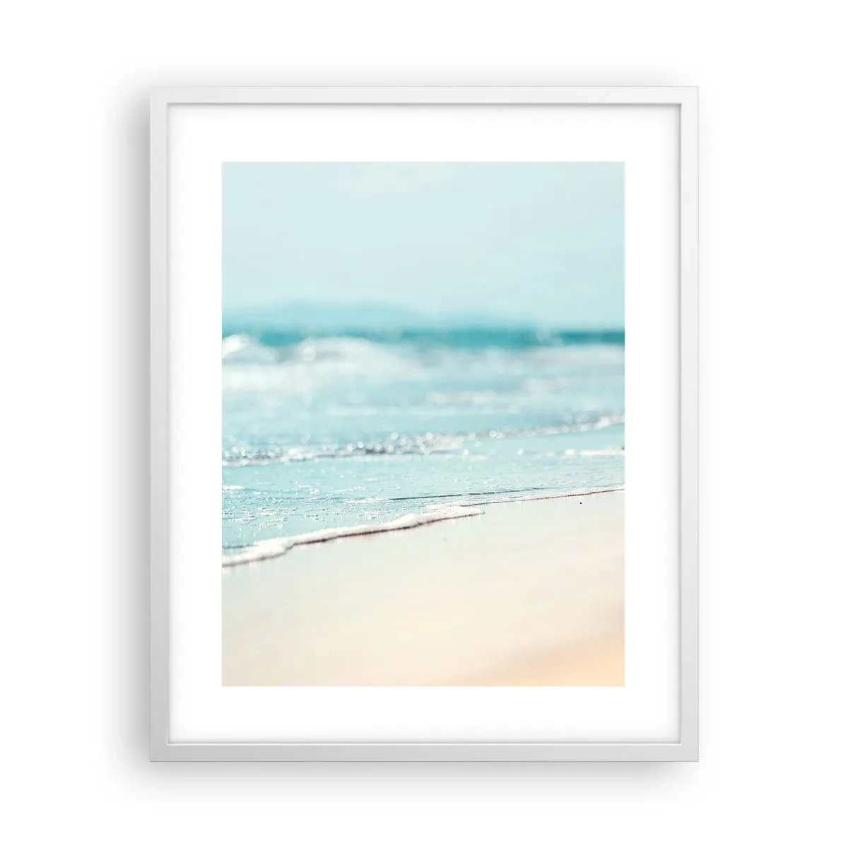 Plakat i hvid ramme - Varme og støj - 40x50 cm