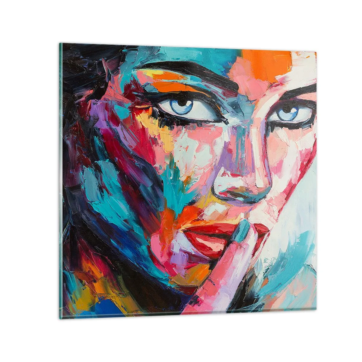 Billede på glas - Vores første hemmelighed - 60x60 cm