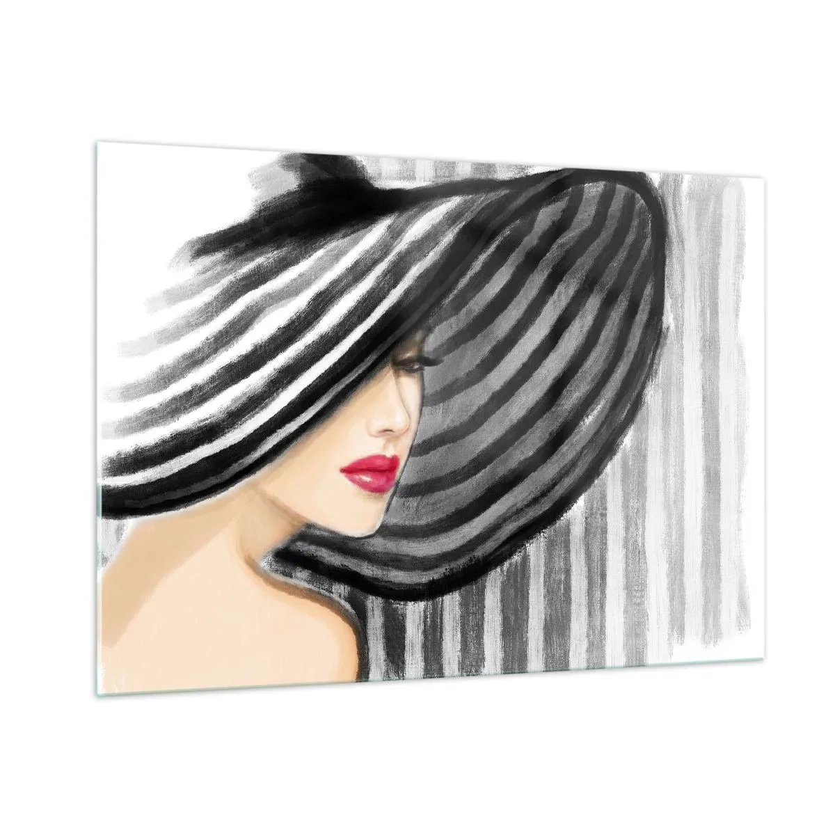 Billede på glas - Hvor kan jeg finde dig? - 100x70 cm