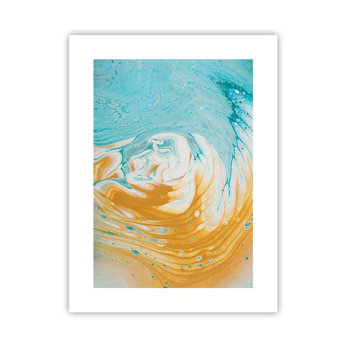 Plakat - Pastel hvirvel - 30x40 cm