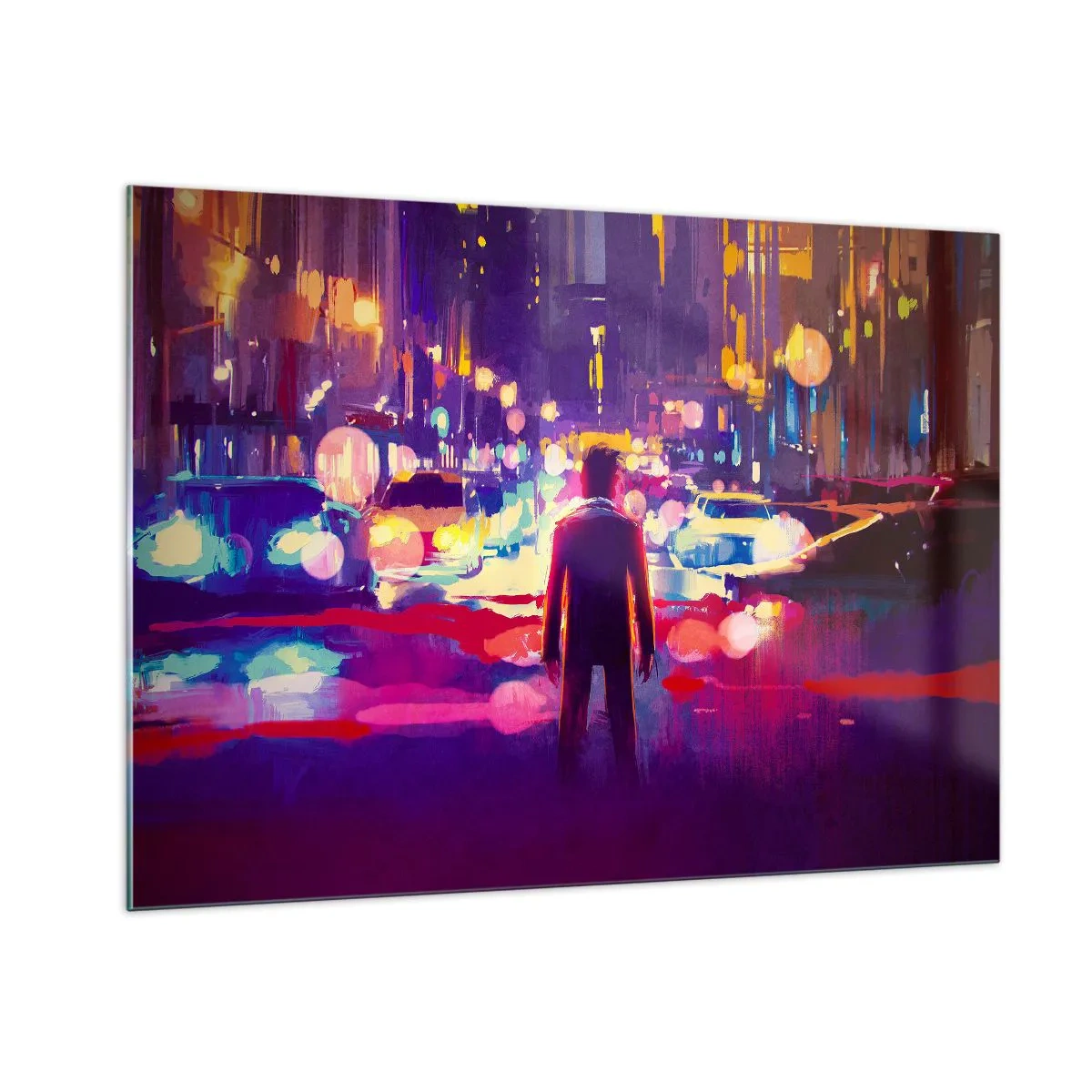 Billede på glas - Nedsænket i lys - 100x70 cm