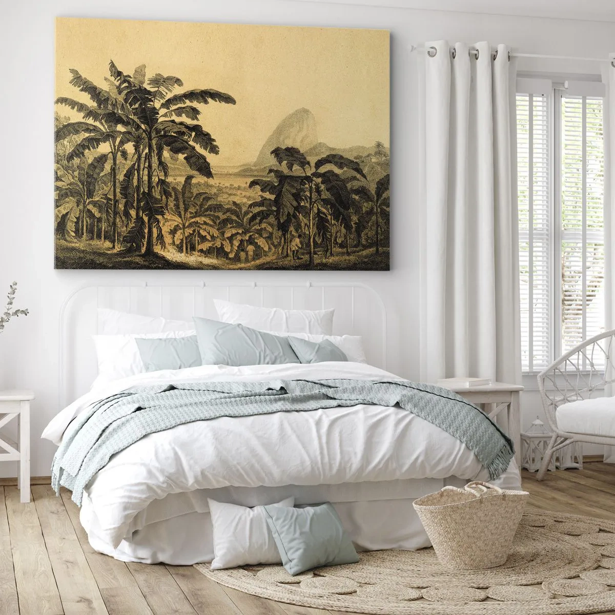 Lærredstryk - Billede på lærred - I en kolonial atmosfære - 120x80 cm