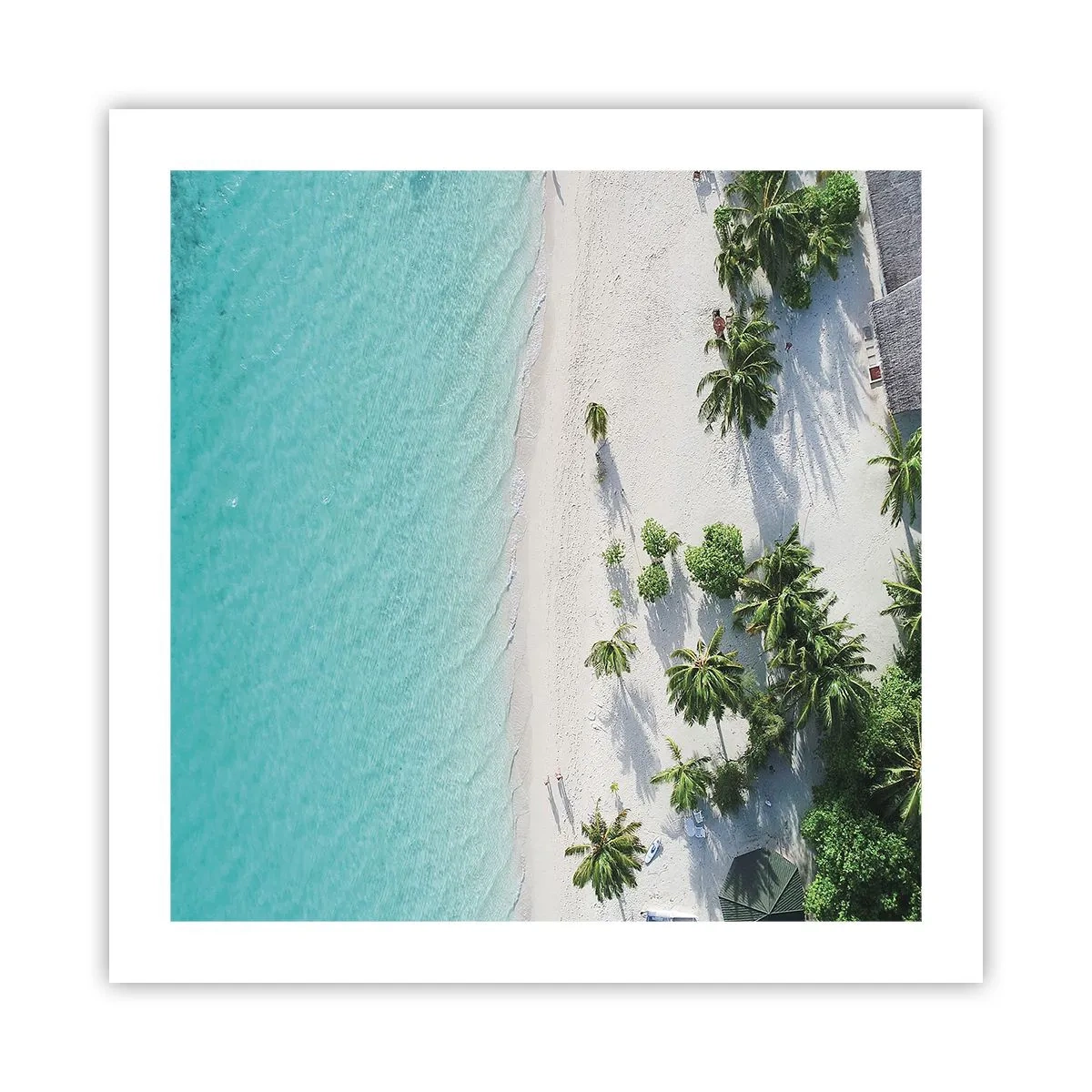 Plakat - Ferie i paradis - 50x50 cm