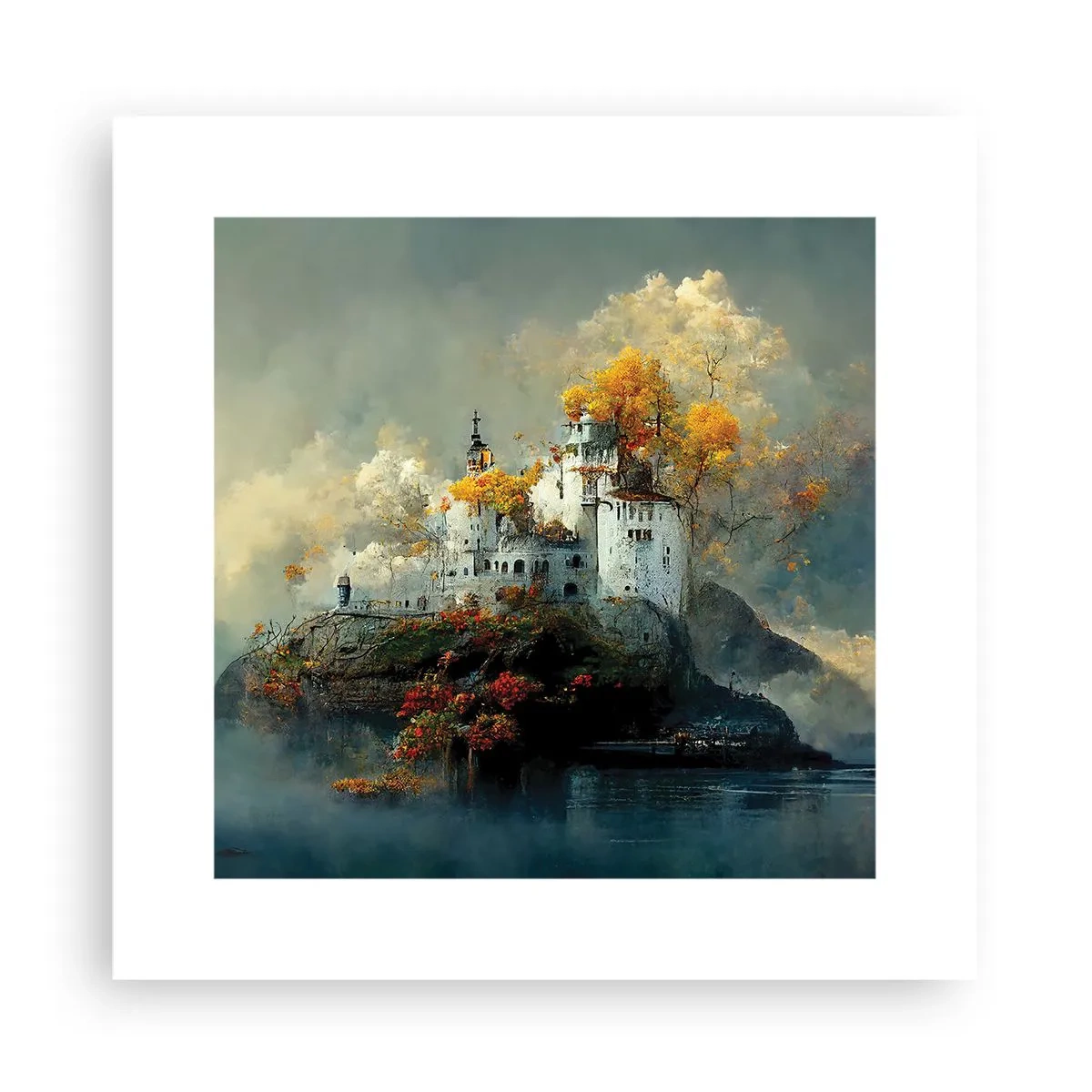 Plakat - Begyndelsen på en romantisk historie - 30x30 cm