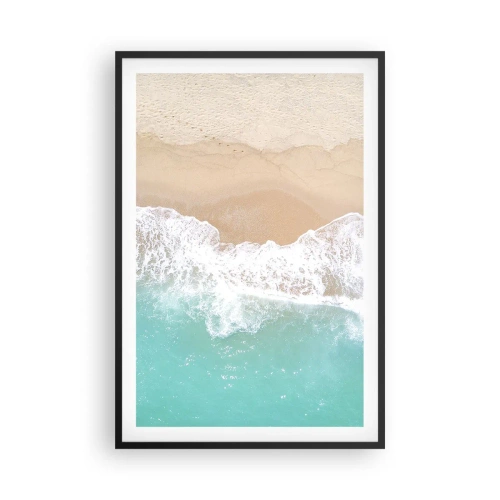 Plakat i sort ramme - Kærlig berøring - 61x91 cm