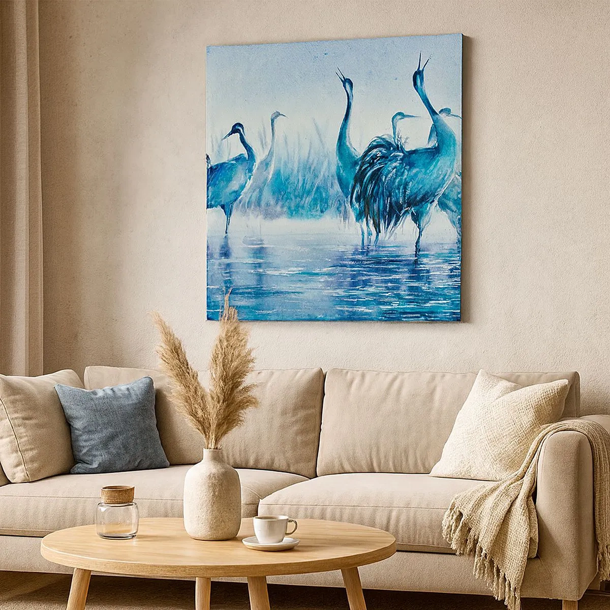 Lærredstryk - Billede på lærred - Morgenmøde - 30x30 cm